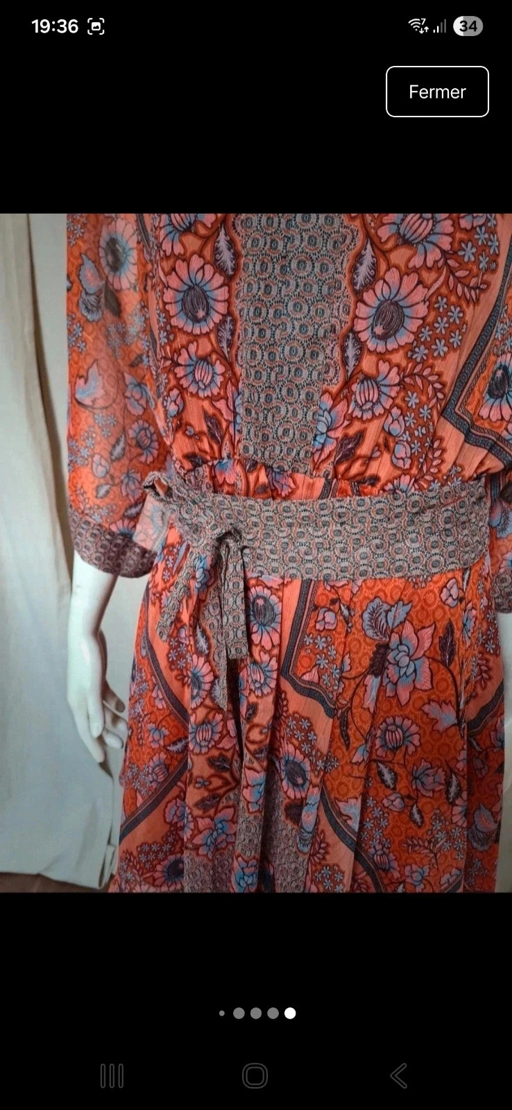 Vestido boêmio fluido Tamanho 36 – photo 6